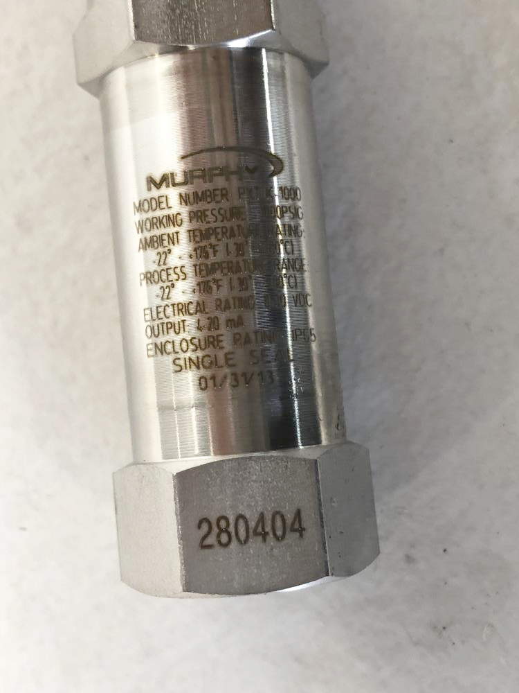 Murphy Pressure Transmitter Model PXT-K-1000